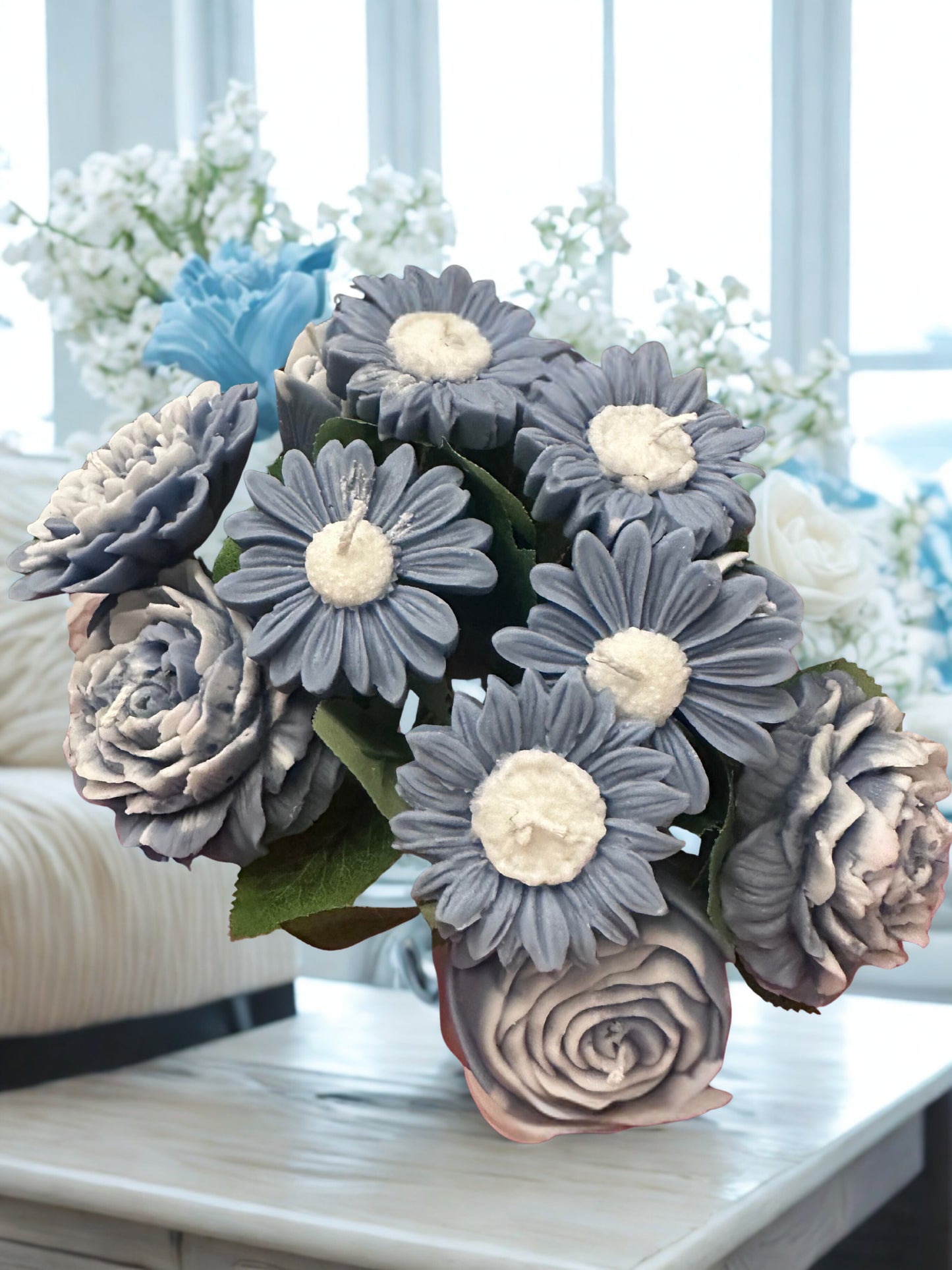Blue & White Floral Arrangement