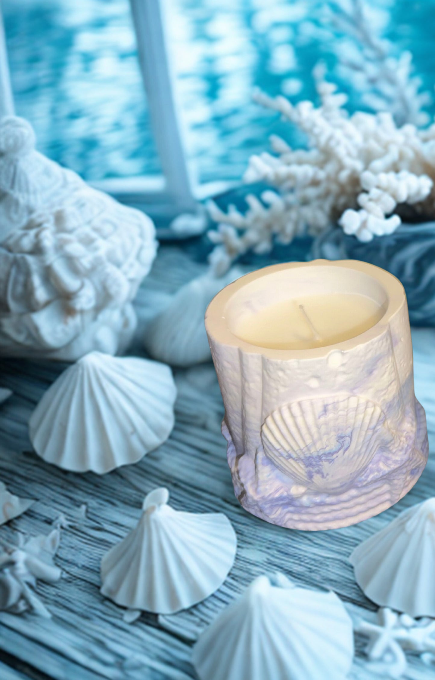 Seashell Candle