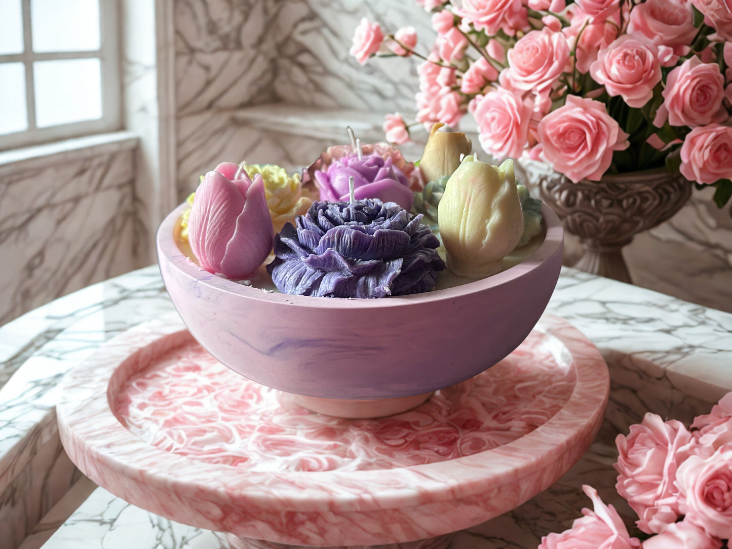 Flowers Overload Candle Arrangement