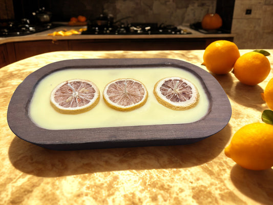 Lemon Scented Dough Bowl Candle