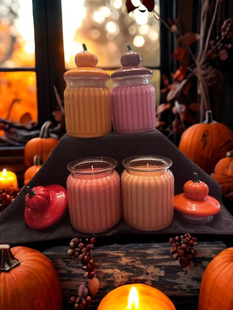 Pumpkin Jar Apothecary Candle Set