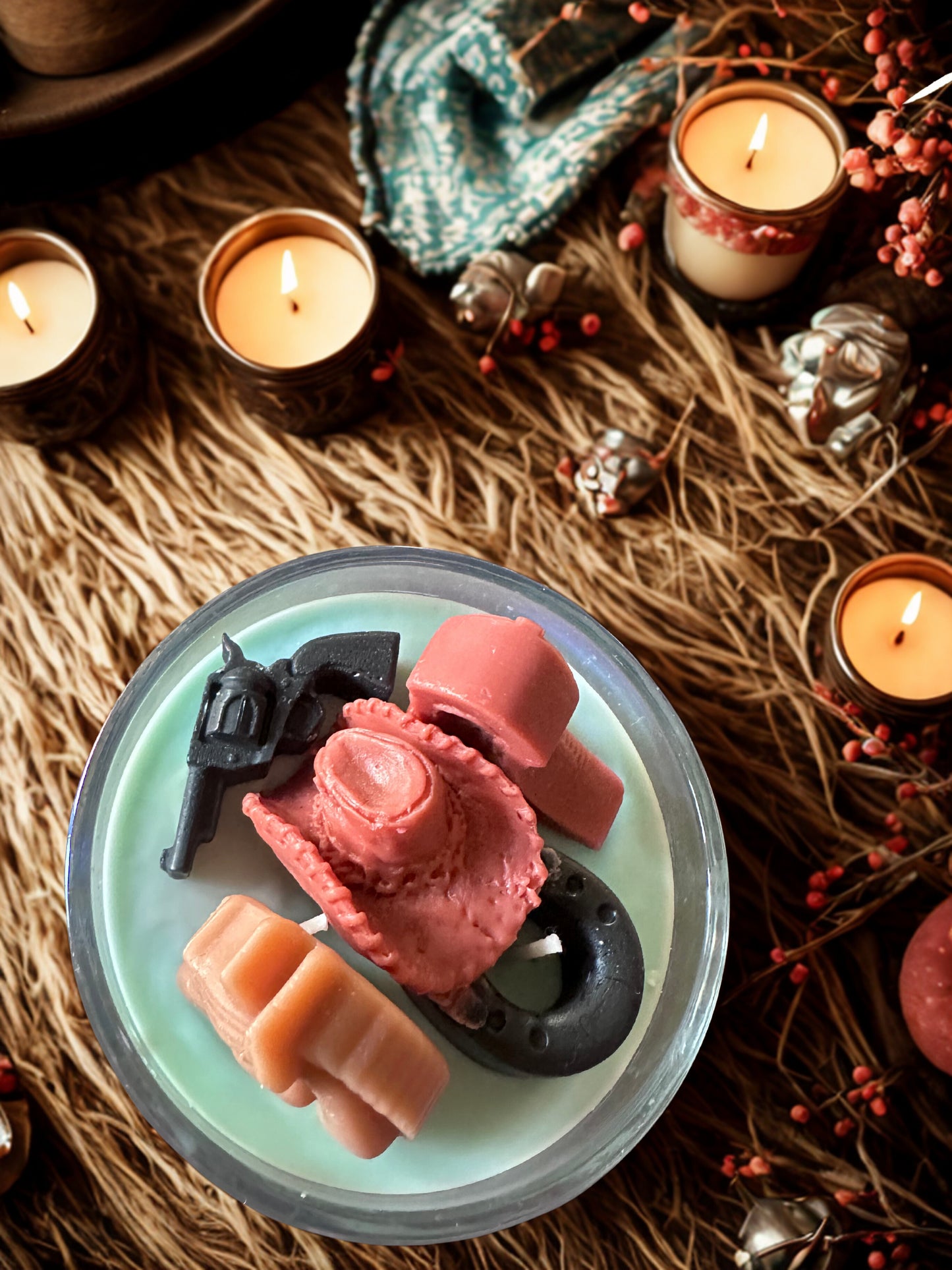 Cowboy 3-Wick Candle