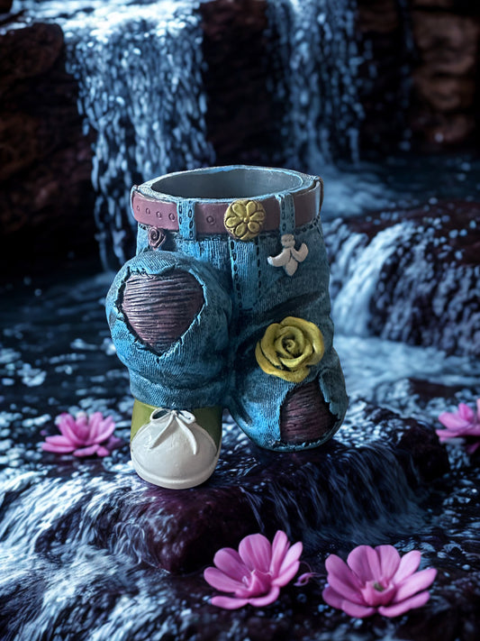 Cute Resin Denim Jeans Candle