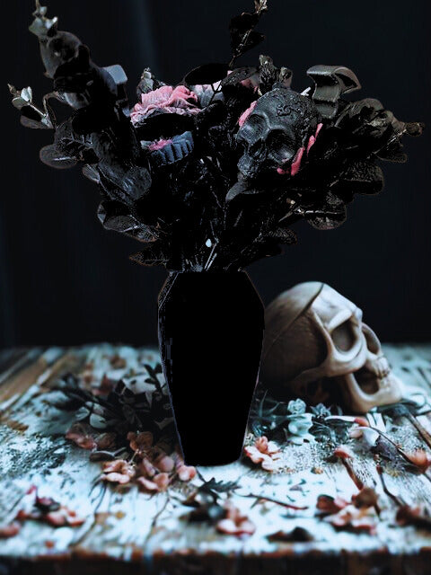 Halloween Bouquet in a Coffin Vase