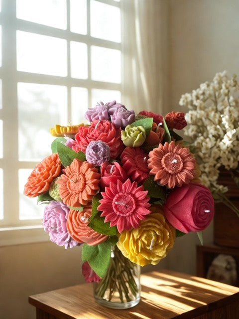 Floral Candle Bouquet