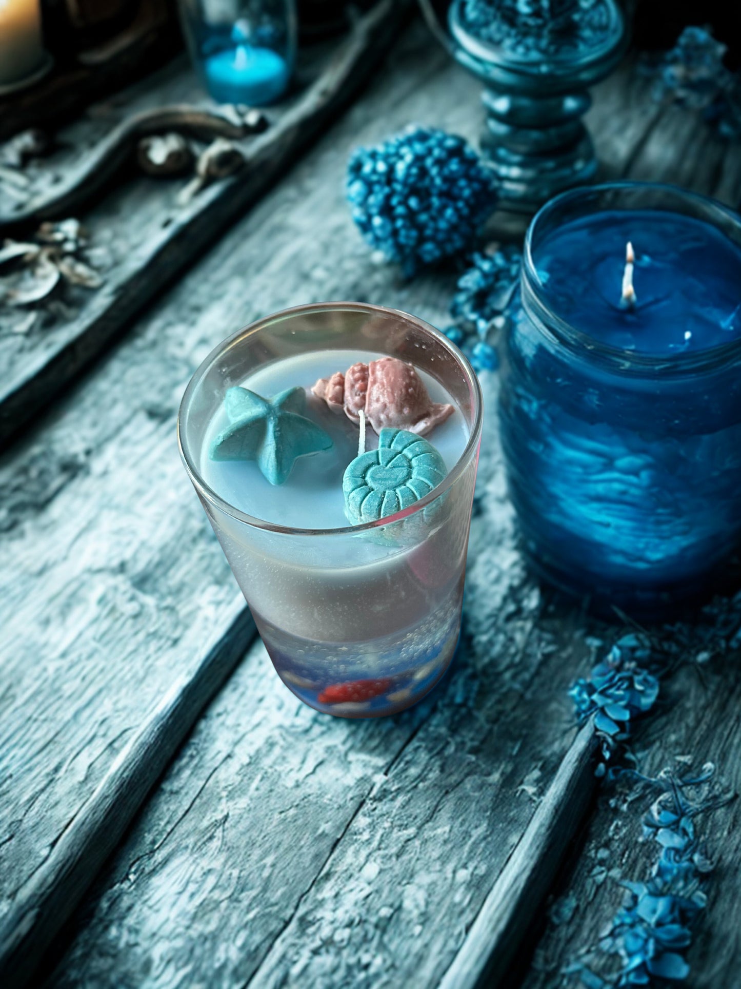 Beach Themed Soy & Gel Wax Embed Candle