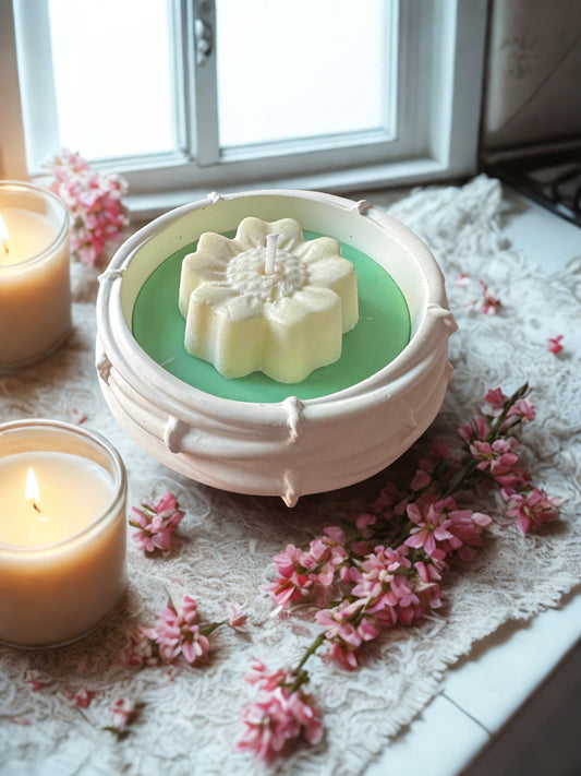 Bird Nest Flower Candle