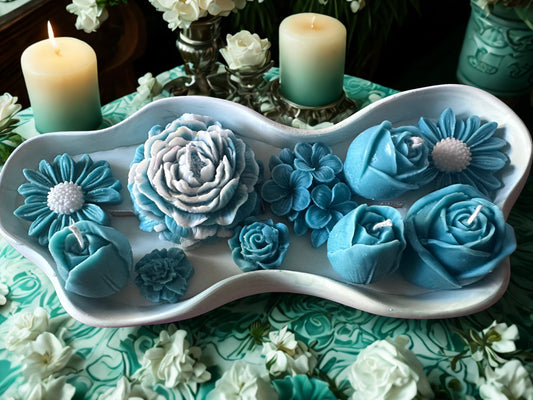 Triple Use Floral Arrangement Candle