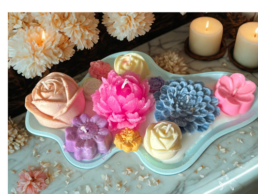 Candle Flower Arrangement